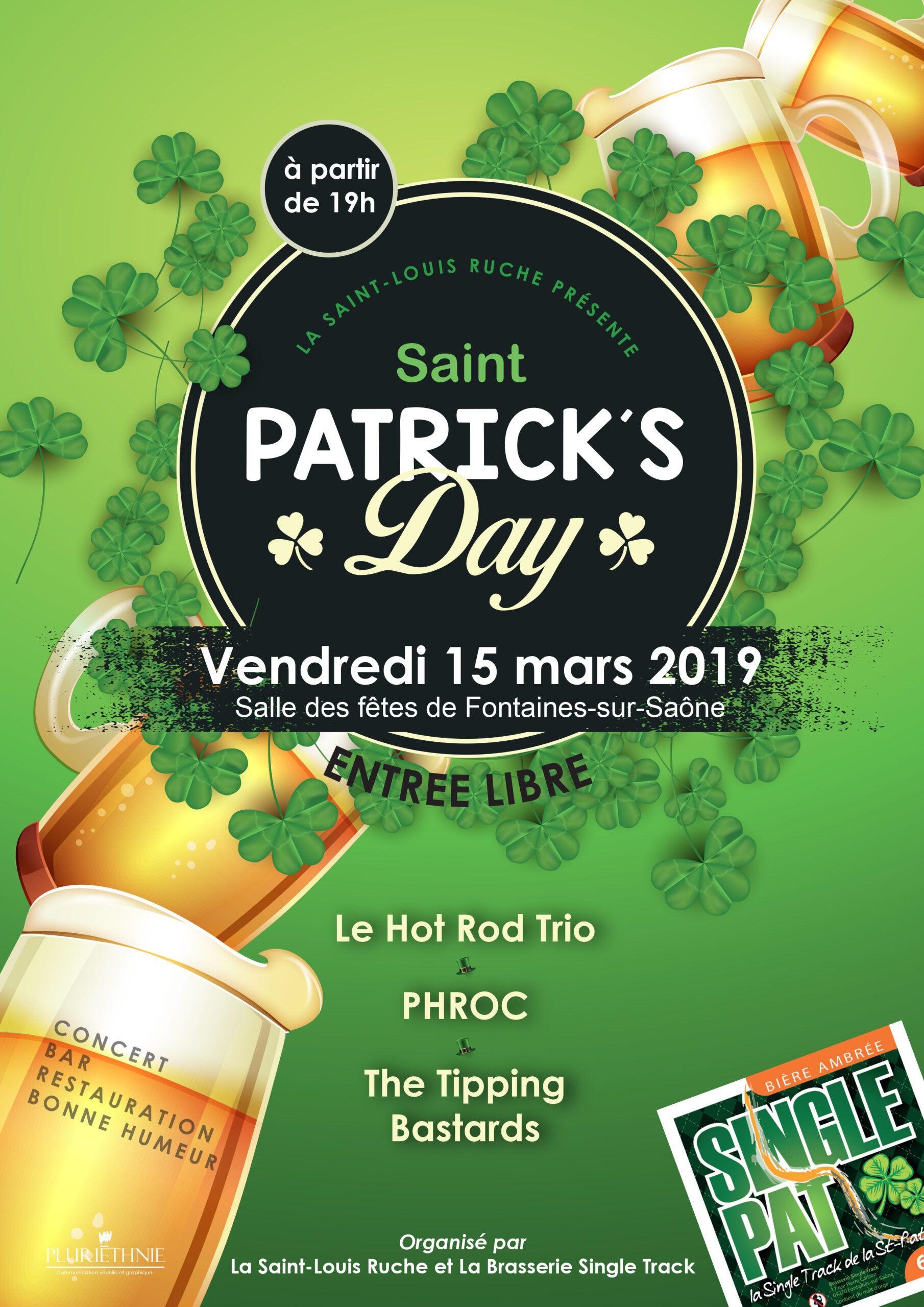 Affiche saint patrick 2019